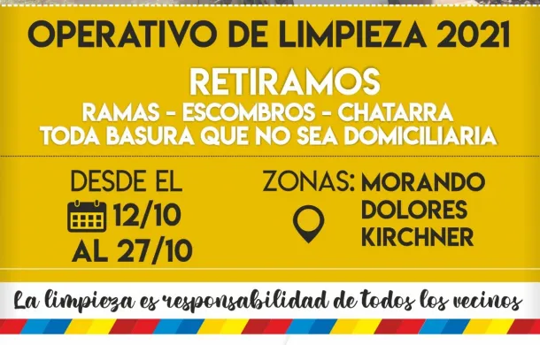 operativo de limpieza