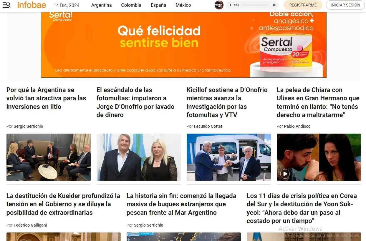 RICARDO MARINO, INFOBAE