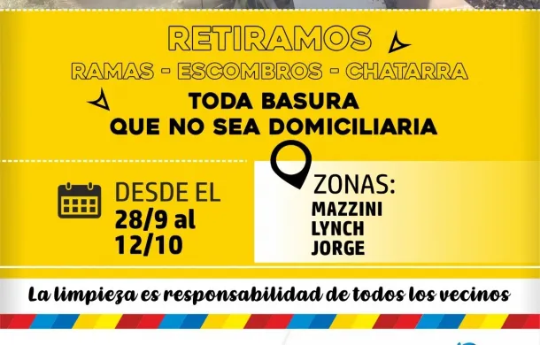 operativo de limpieza