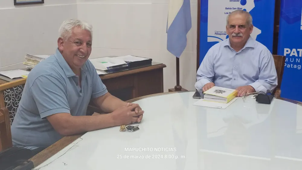 RICARDO MARINO RECIBIÓ A WALTER COLOMBIL