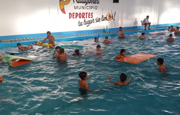 patagones al agua natación