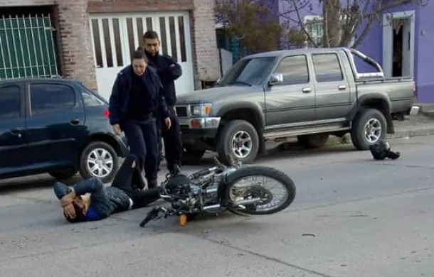 choque bicicleta moto