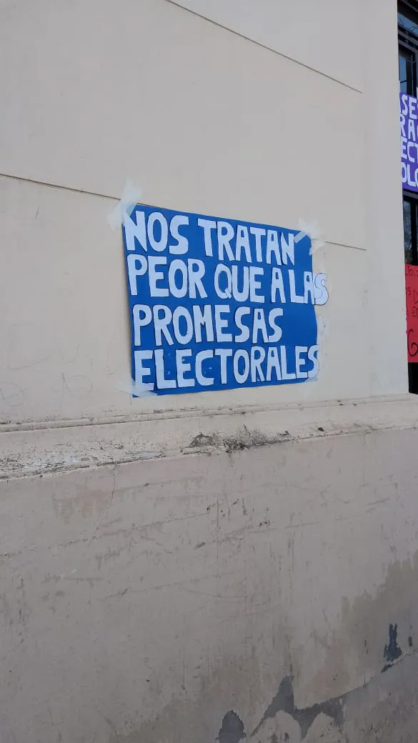 PROTESTA DE ALUMNOS DE LA ESCUELA TECNICA