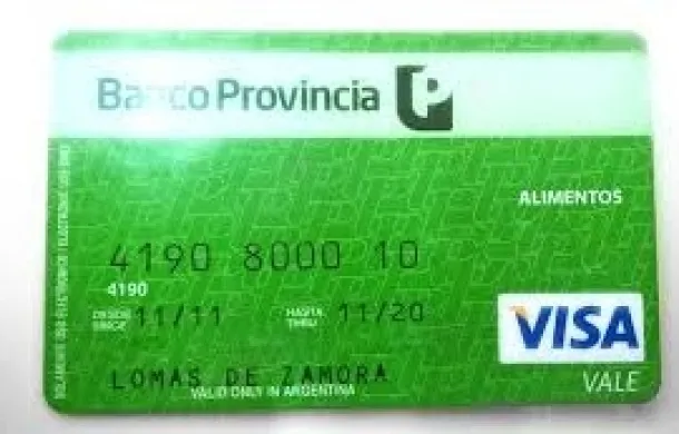 alimentos tarjeta