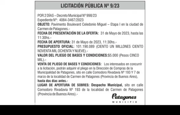 licitacion 9