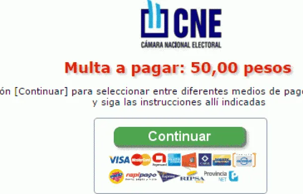 elecciones multa