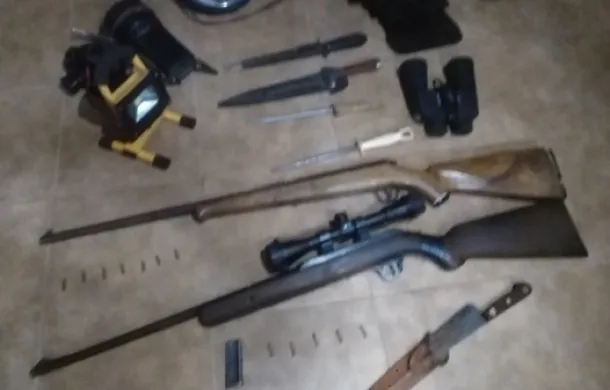 armas caza secuestro