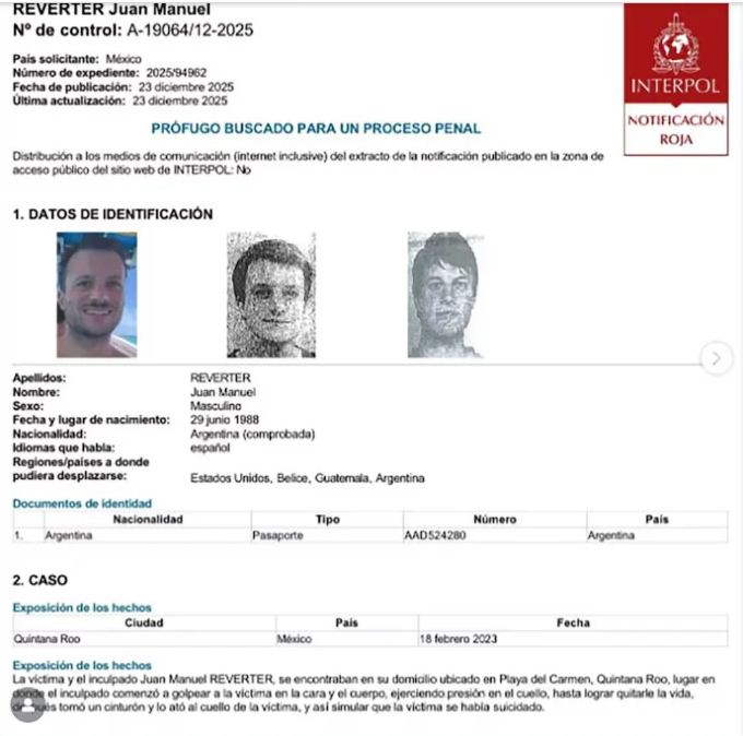 Juan Manuel Reverter INTERPOL