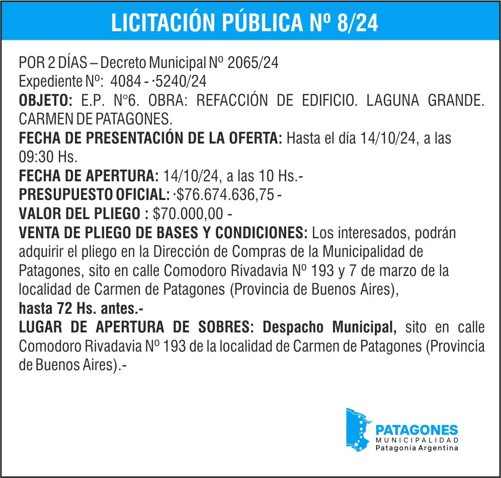 LICITACION 8