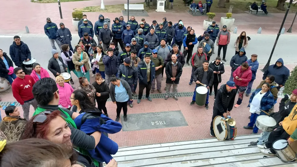 trabajadores municipales, protesta